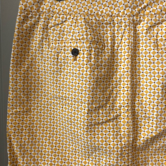 NWOT JCrew yellow print mini skirt - Picture 5 of 5